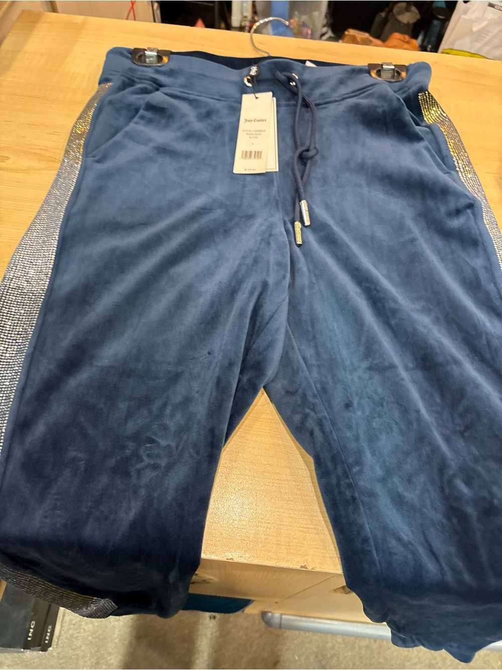 Juicy Couture Regal Blue Velour Sweatpants - Picture 5 of 5